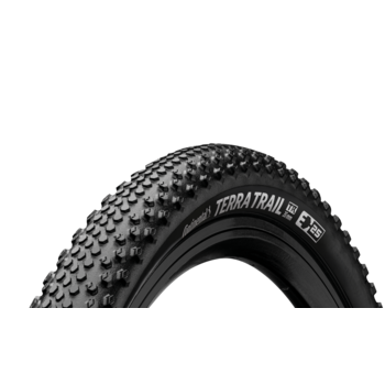 CONTINENTAL Terra Trail ShieldWall Tire - 700 x 45 Tubeless Folding PureGrip - Black