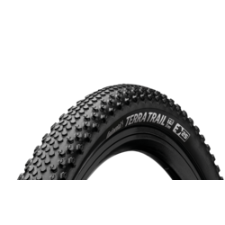 CONTINENTAL Terra Trail ShieldWall Tire - 700 x 35 Tubeless Folding PureGrip - Black