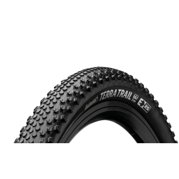CONTINENTAL Terra Trail ShieldWall Tire - 650 x 47 Tubeless Folding PureGrip - Black