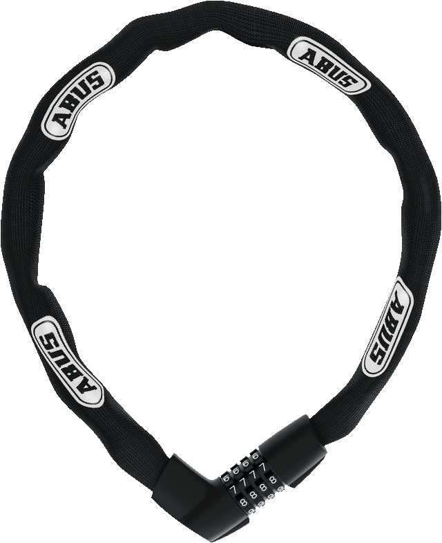 ABUS Tresor 1385 Chain with combo lock 7mm x 110cm - Black