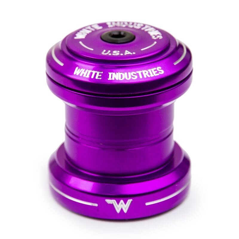 White Industries EC34/EC34 External Headset - Purple - Bike and Brew