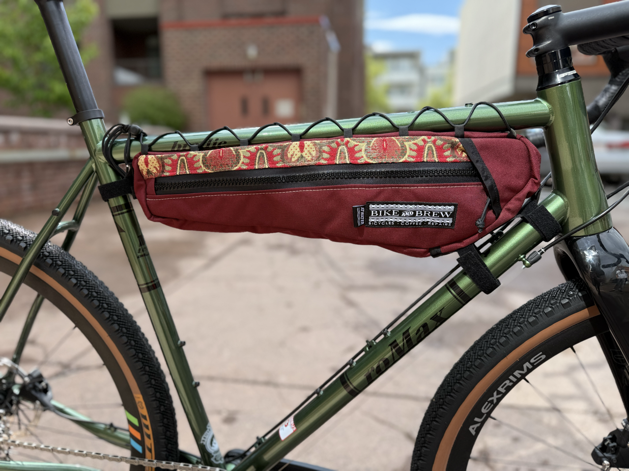 ATWATER ATELIER x B&B - Expedition Frame Bag - Armenian Burgundy