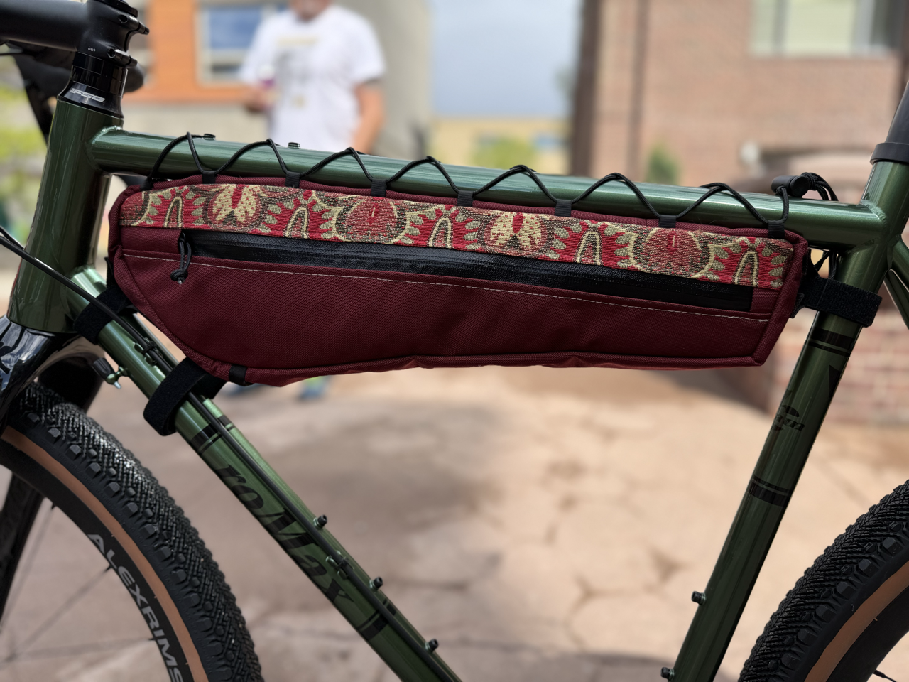ATWATER ATELIER x B&B - Expedition Frame Bag - Armenian Burgundy
