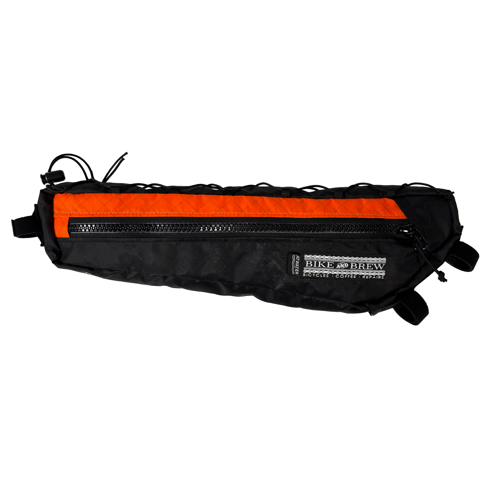 ATWATER ATELIER x B&B - Expedition Frame Bag - Orange/Black