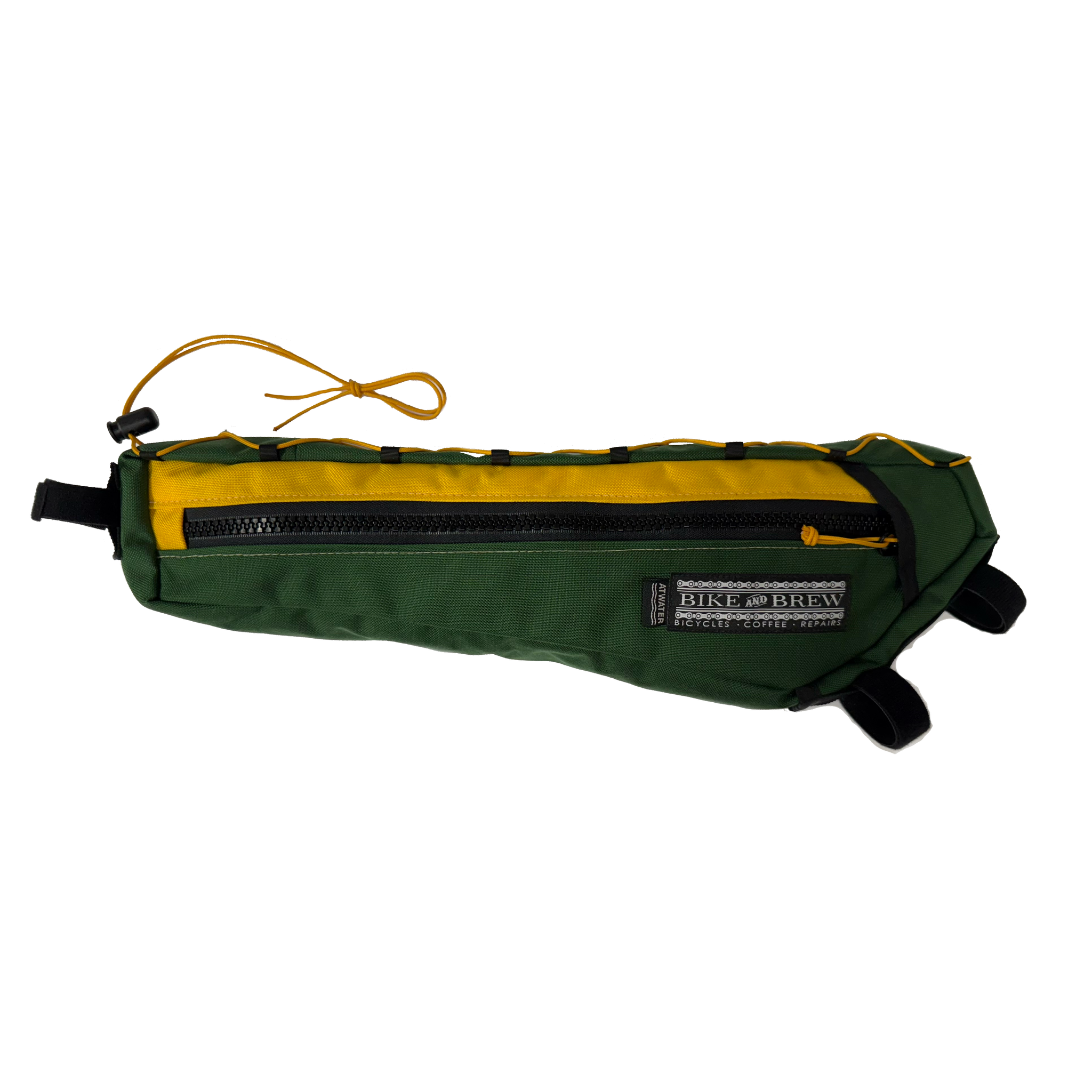 ATWATER ATELIER x B&B - Expedition Frame Bag - Green/Yellow