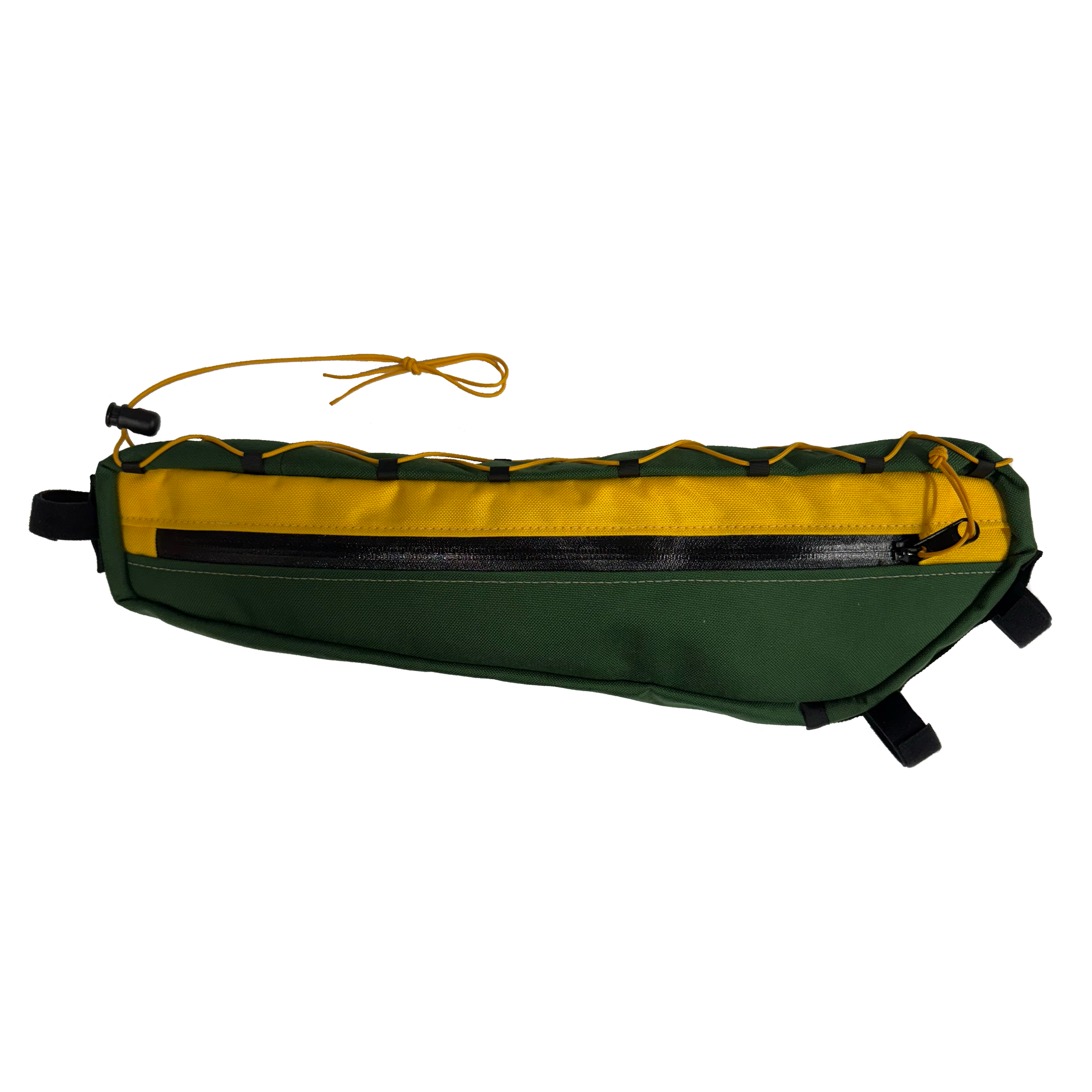 ATWATER ATELIER x B&B - Expedition Frame Bag - Green/Yellow