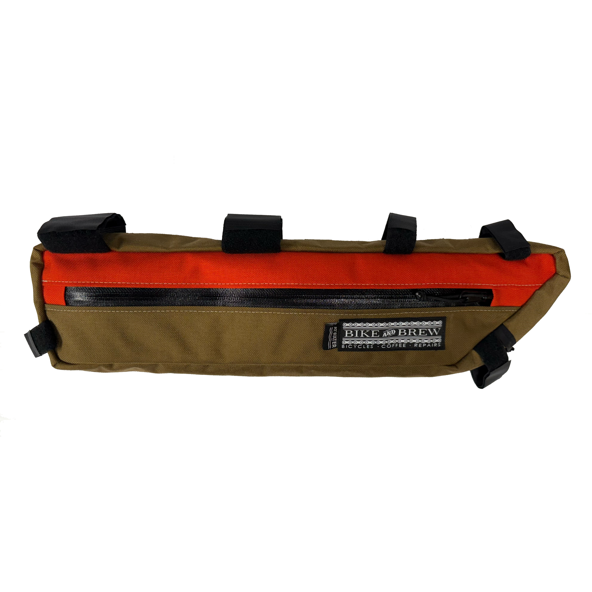 ATWATER ATELIER x B&B - Half Frame Bag - Coyote/Orange