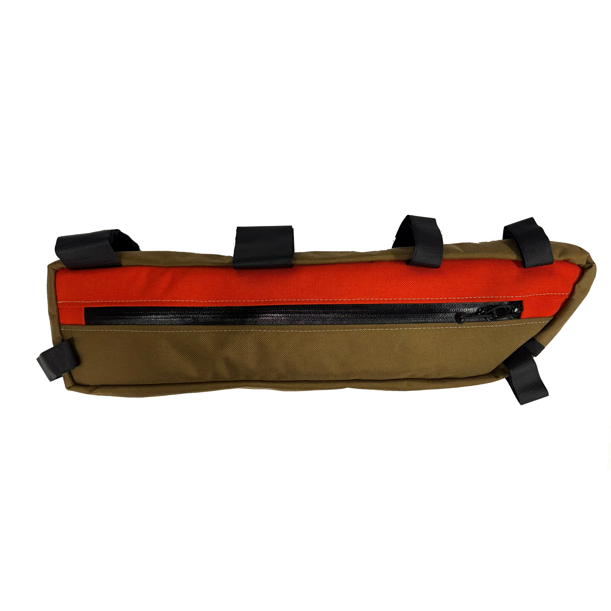 ATWATER ATELIER x B&B - Half Frame Bag - Coyote/Orange