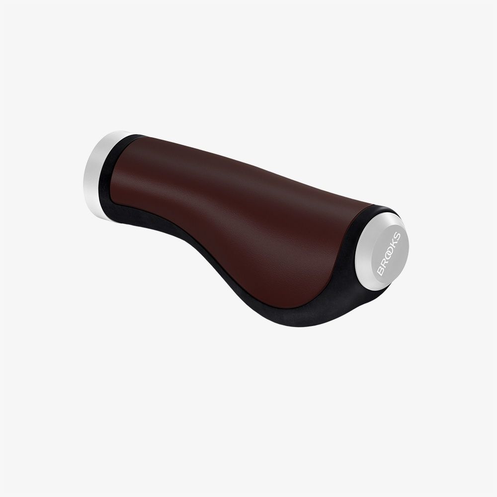パーツ Brooks Ergon GP1 Leather Grip Brooks GP1 Brooks Leather Grips - HagenBikes