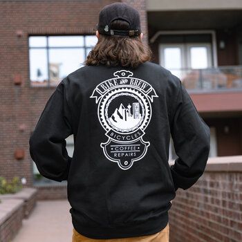 BIKE AND BREW OG Crew Pullover | Black