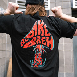 BIKE AND BREW T-Shirt | Red Mushroom