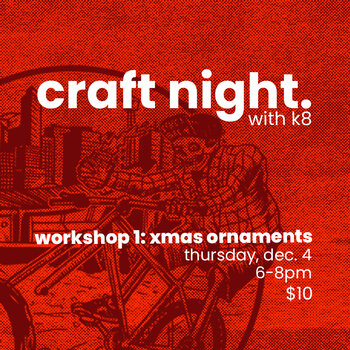 BIKE AND BREW Craft Night with K8:  A Holiday Workshop