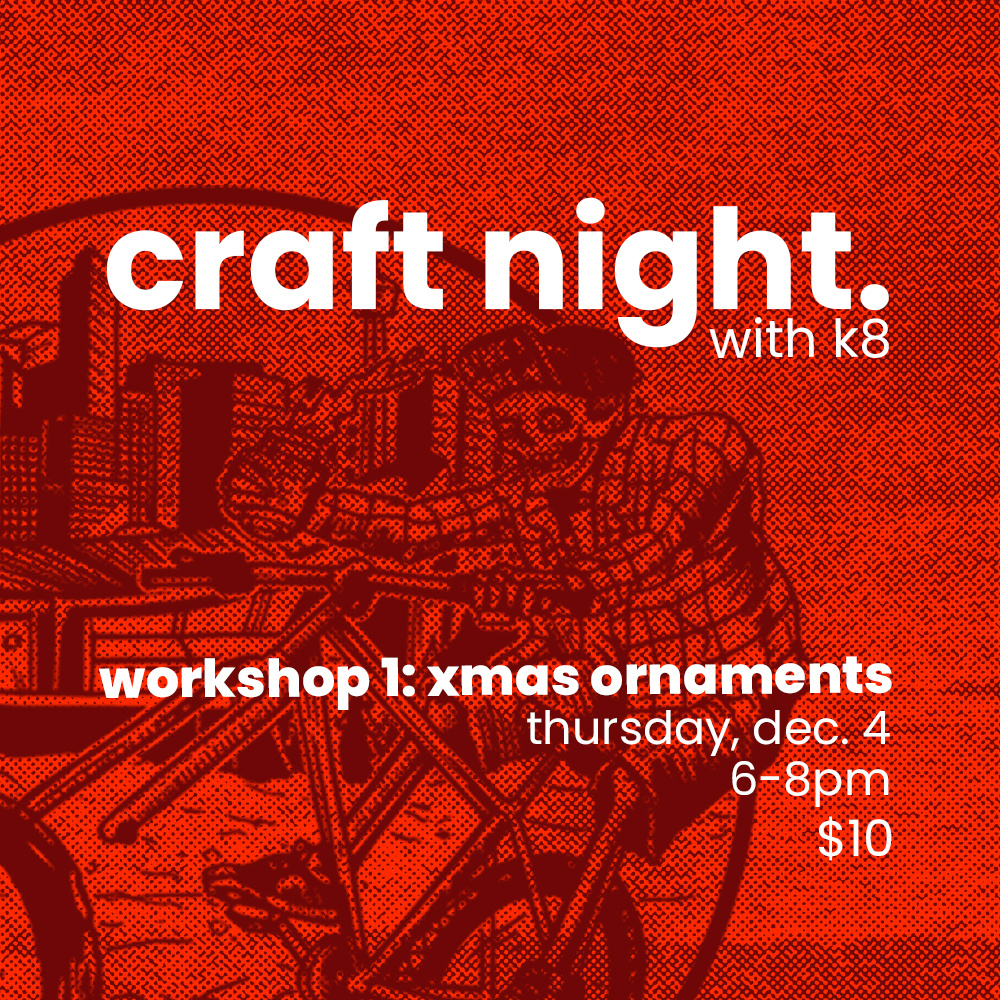 BIKE AND BREW Craft Night with K8:  A Holiday Workshop