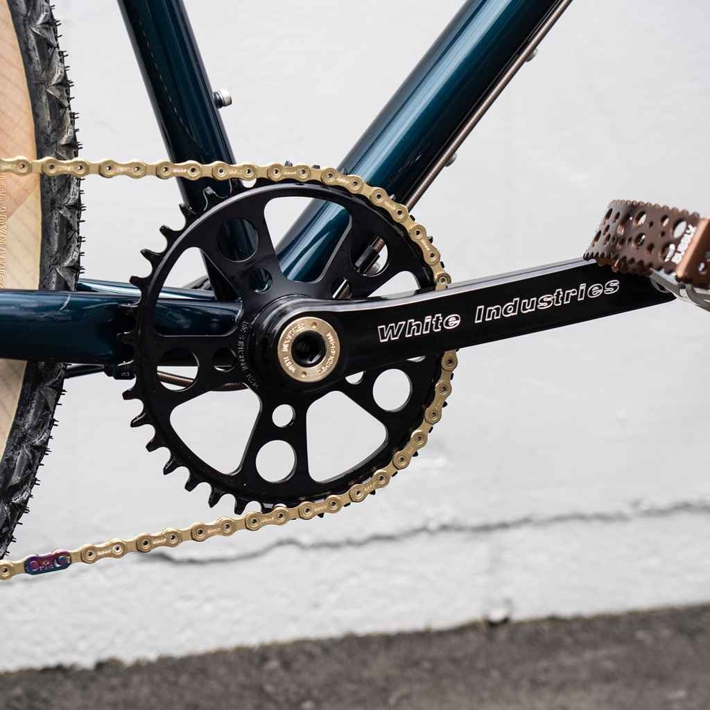 WHITE INDUSTRIES G30 Cranks | 170mm | Black & Brass