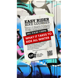 BIKE AND BREW Easy Rider Bike Courses - What it takes to ride ALL Winter, December 11th