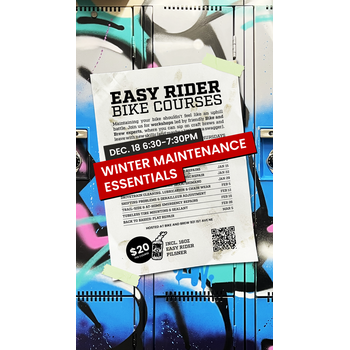 BIKE AND BREW Easy Rider Bike Courses - Winter Maintenance Essentials: December 18th