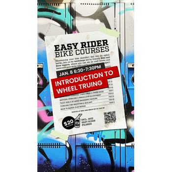 BIKE AND BREW Easy Rider Bike Courses - Intro to Wheel Truing: January 8th
