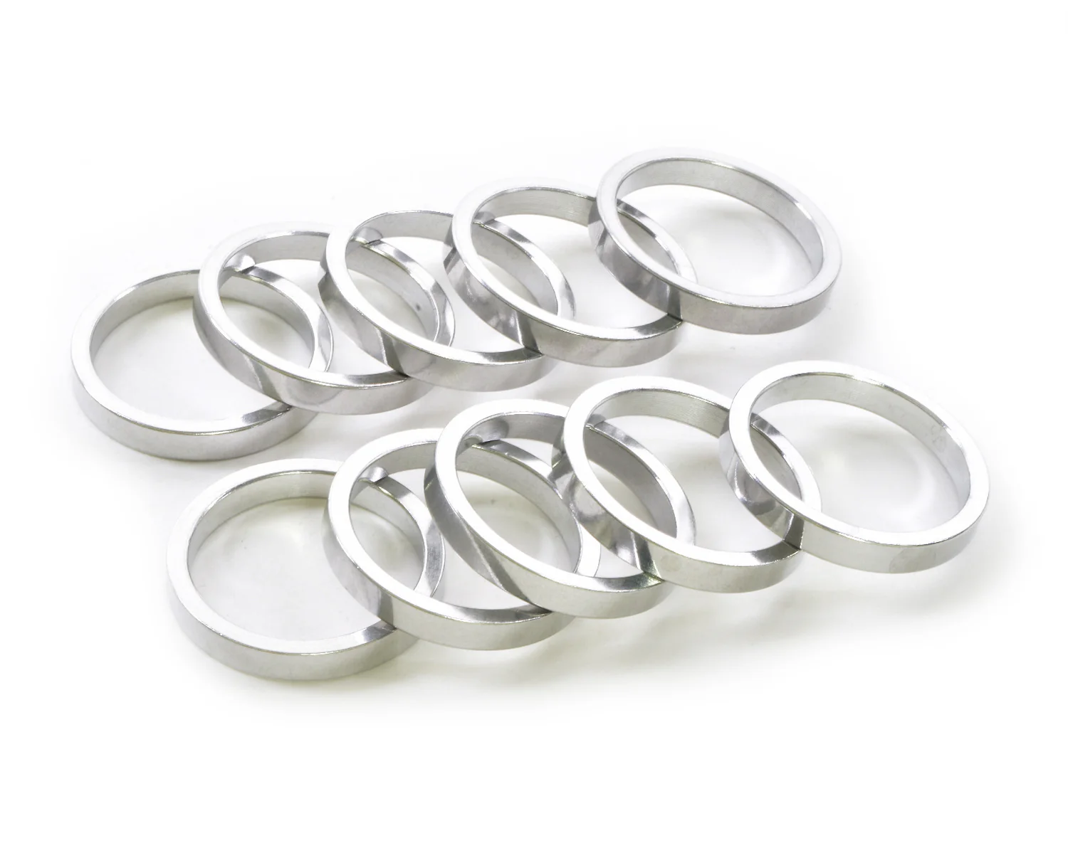 WHEELS MFG Wheels Manufacturing, Headset Spacer, 1-1/8'', Height: 5mm, Aluminum, Silver, Single