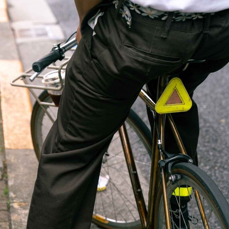 Blue Lug Triangle Reflector - Bike and Brew