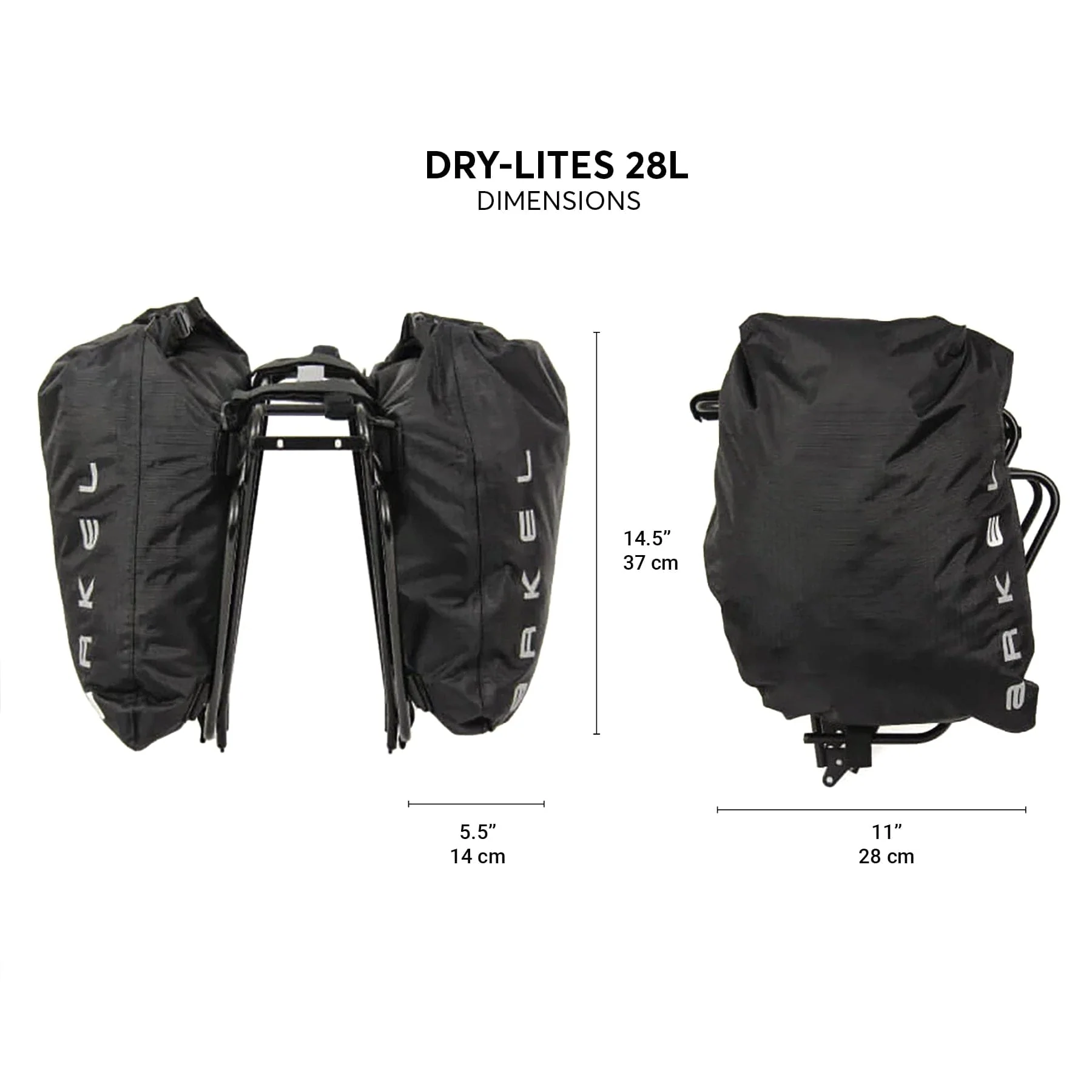 ARKEL Dry-Lites Waterproof Pannier Bags // 28L