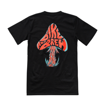BIKE AND BREW T-Shirt | Red Mushroom