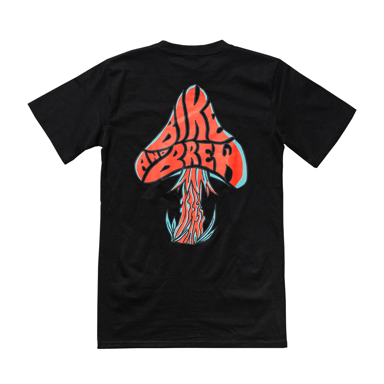 BIKE AND BREW T-Shirt | Red Mushroom
