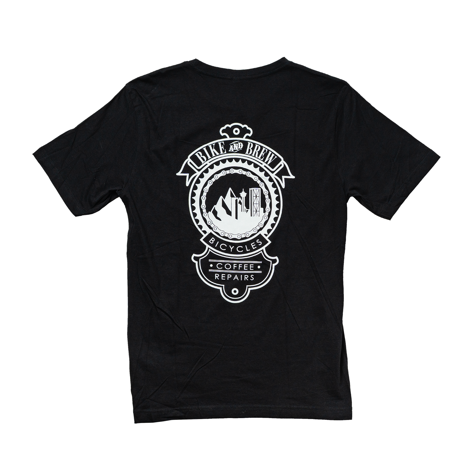 BIKE AND BREW Badge T Shirt