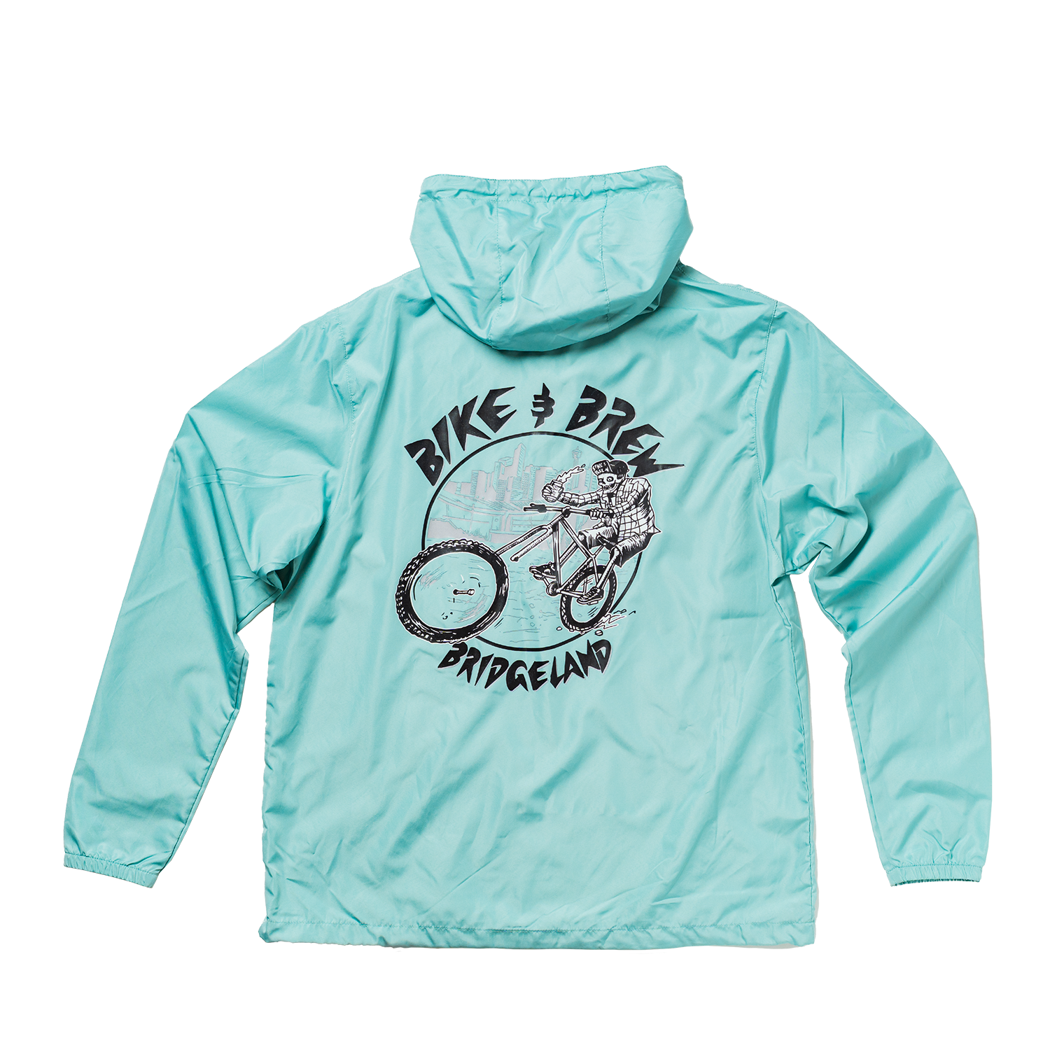 BIKE AND BREW Anorak Windbreaker - Aqua