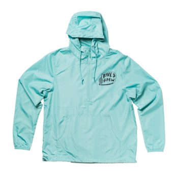 BIKE AND BREW Anorak Windbreaker - Aqua
