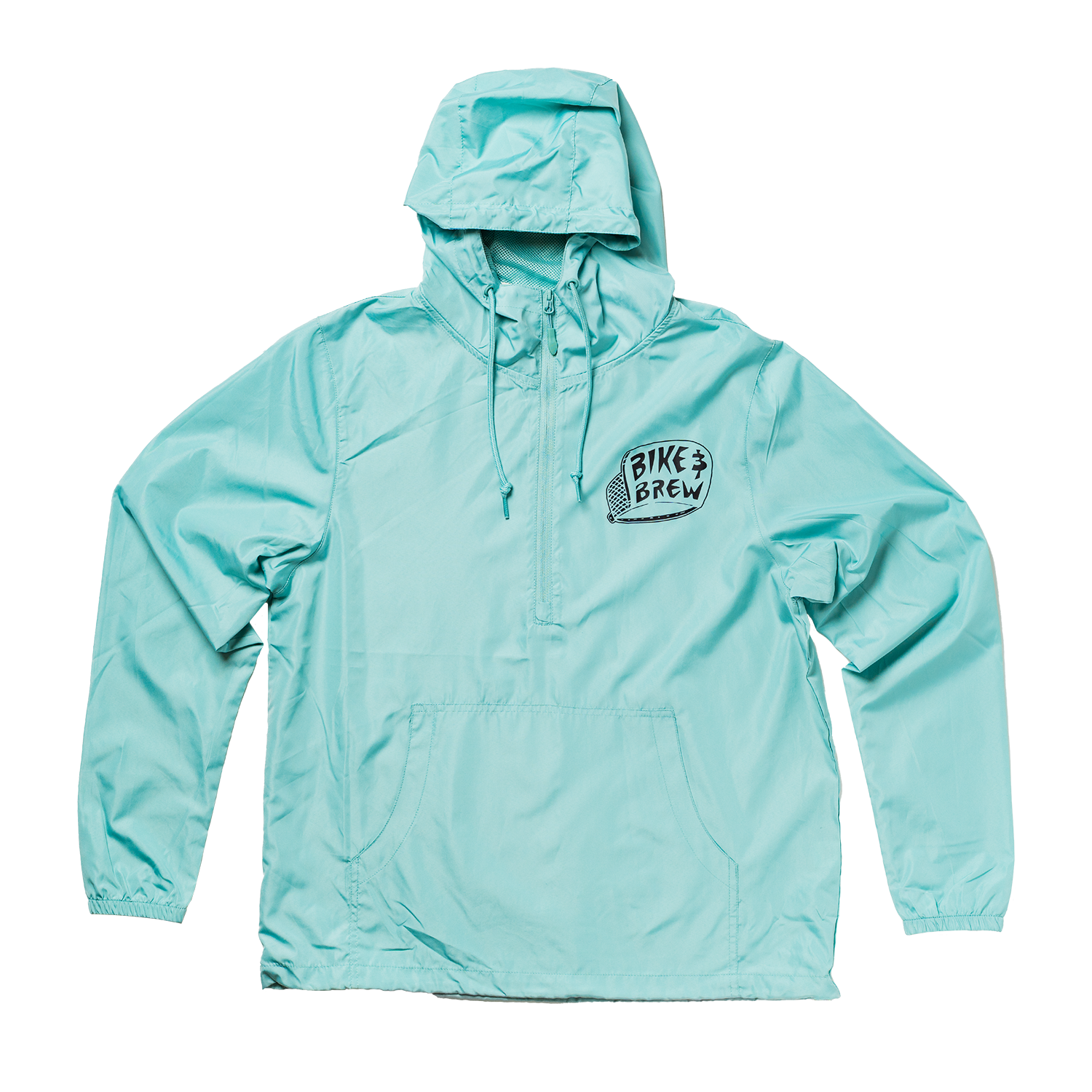 BIKE AND BREW Anorak Windbreaker - Aqua