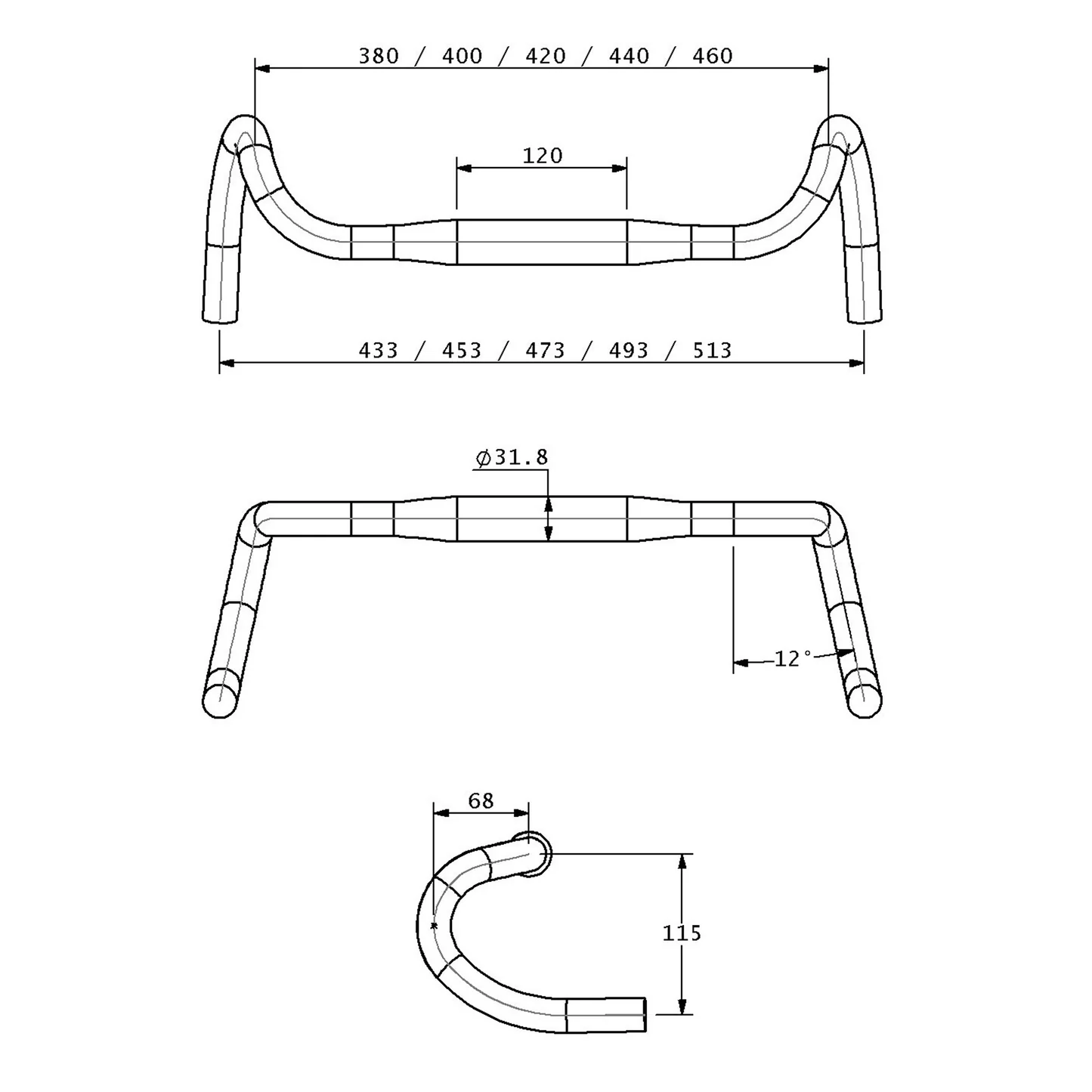 TERAVAIL Radia 12 SE Drop Bar