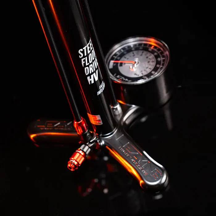 LEZYNE Lezyne, Steel Floor Drive HV, Floor Pump, ABS-1 Pro, Flat Grey