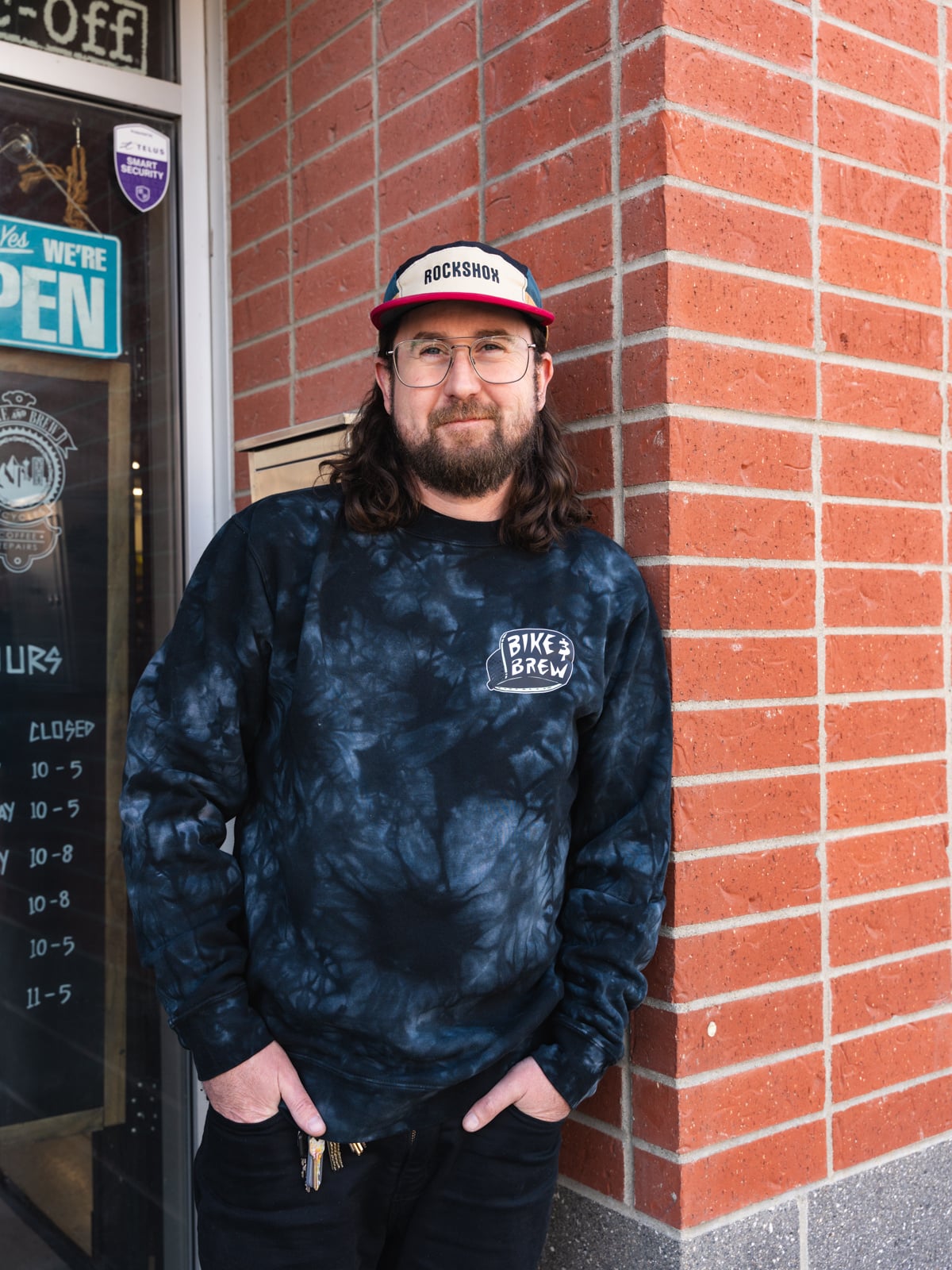 BIKE AND BREW Bike and Brew Crew - Skully | Coffee Tie Dye Black
