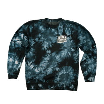 BIKE AND BREW Skully Tie Dye Crewneck Sweatshirt