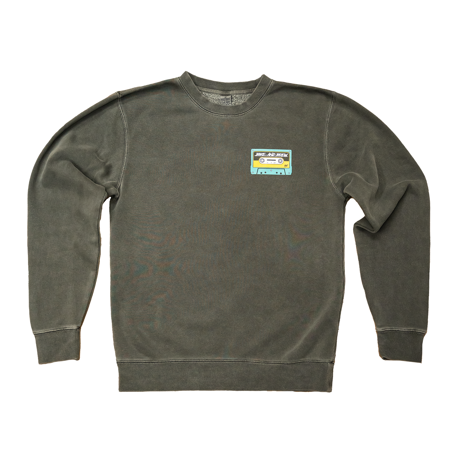 BIKE AND BREW Skully Bridgeland Faded Crewneck Sweatshirt