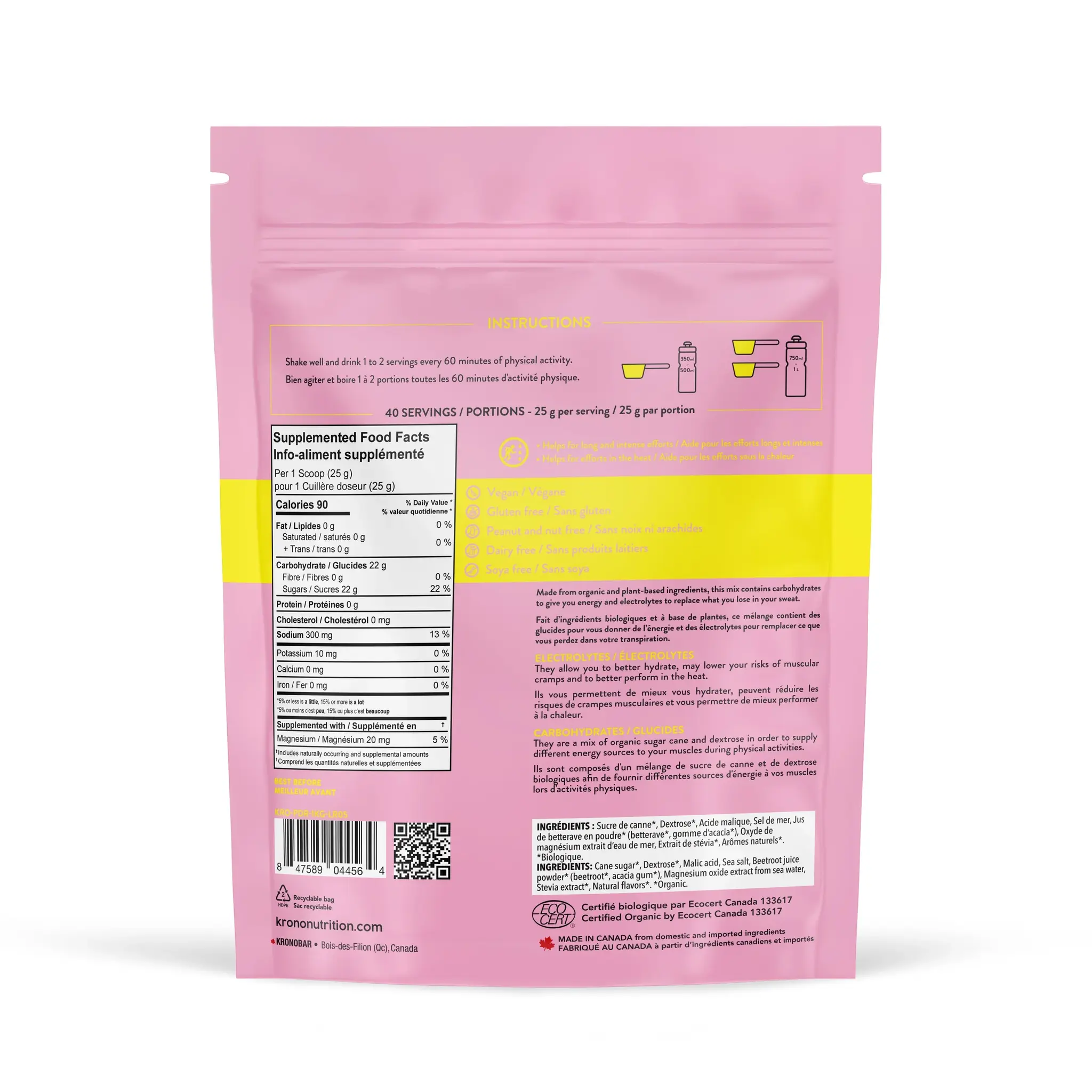 KRONO Krono Lytes Sports Drink Mix - 1kg