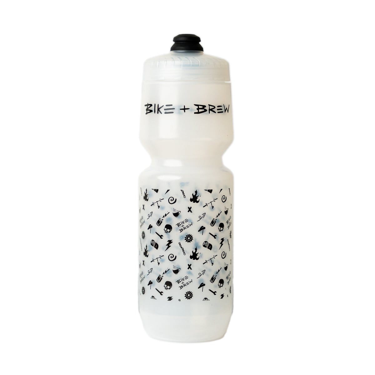 BIKE AND BREW Party Print Water Bottle -26oz