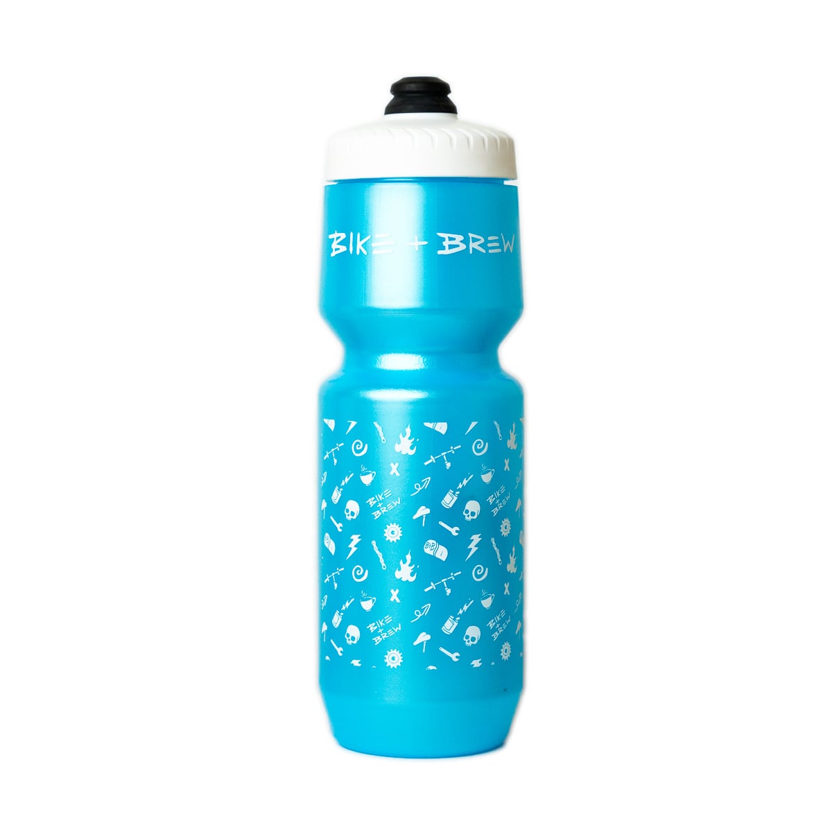 BIKE AND BREW Party Print Water Bottle -26oz
