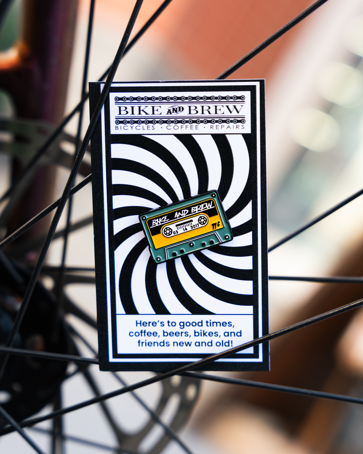 BIKE AND BREW Enamel Pin