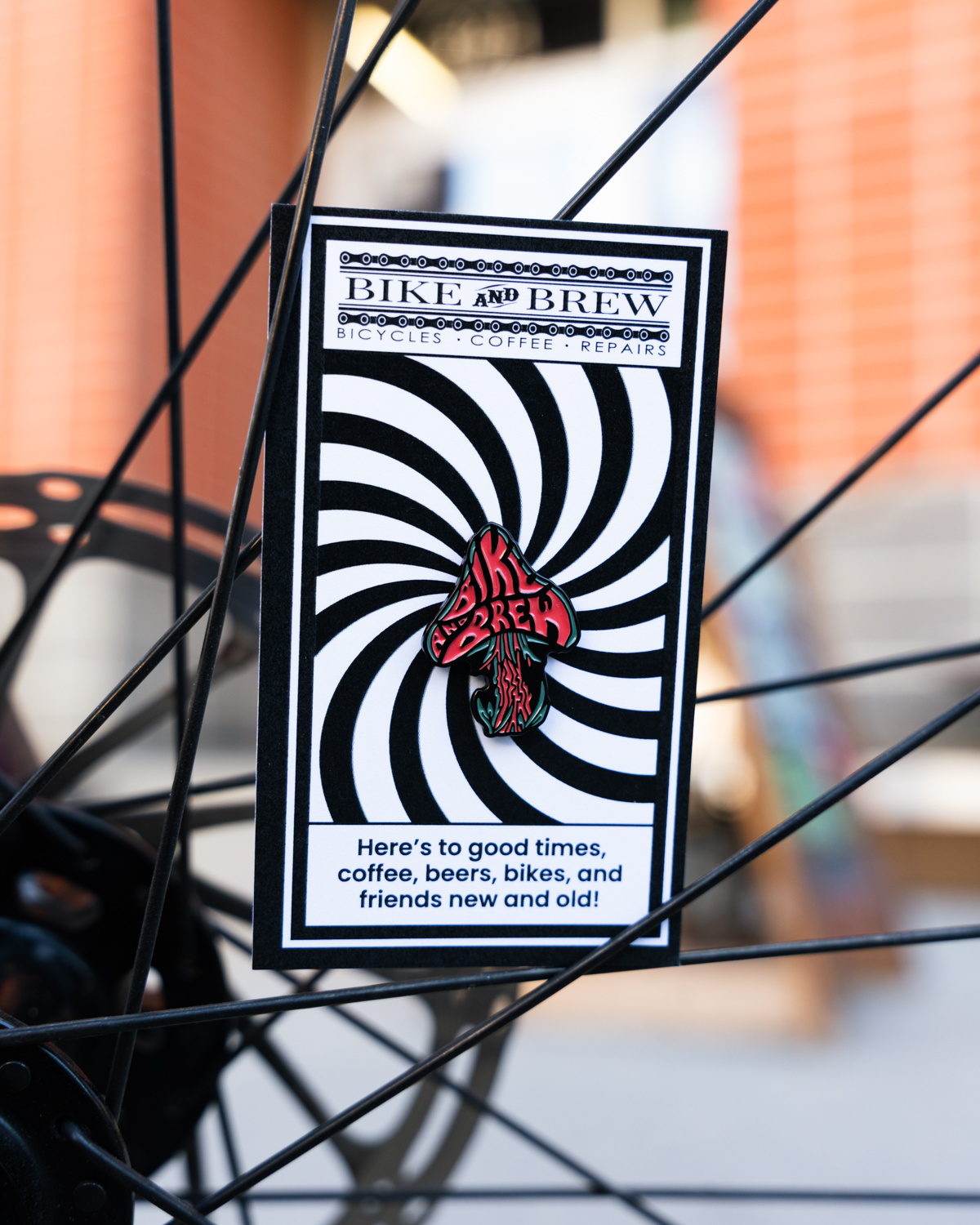 BIKE AND BREW Enamel Pin