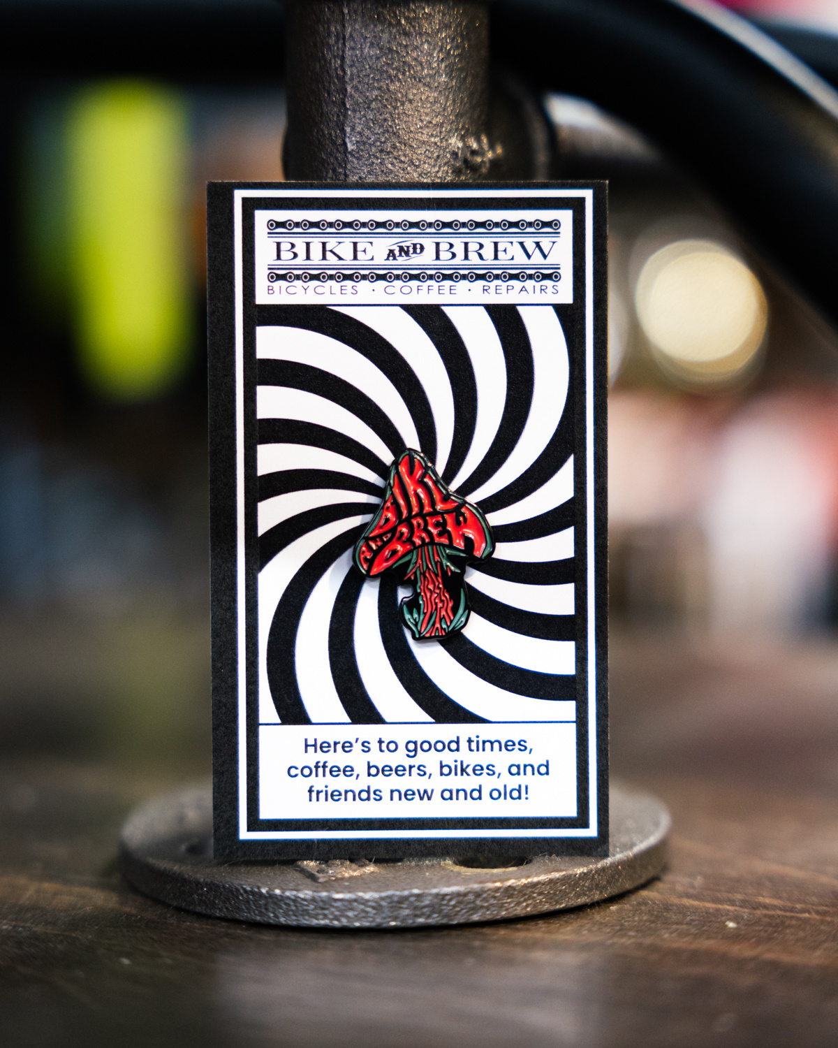 BIKE AND BREW Enamel Pin