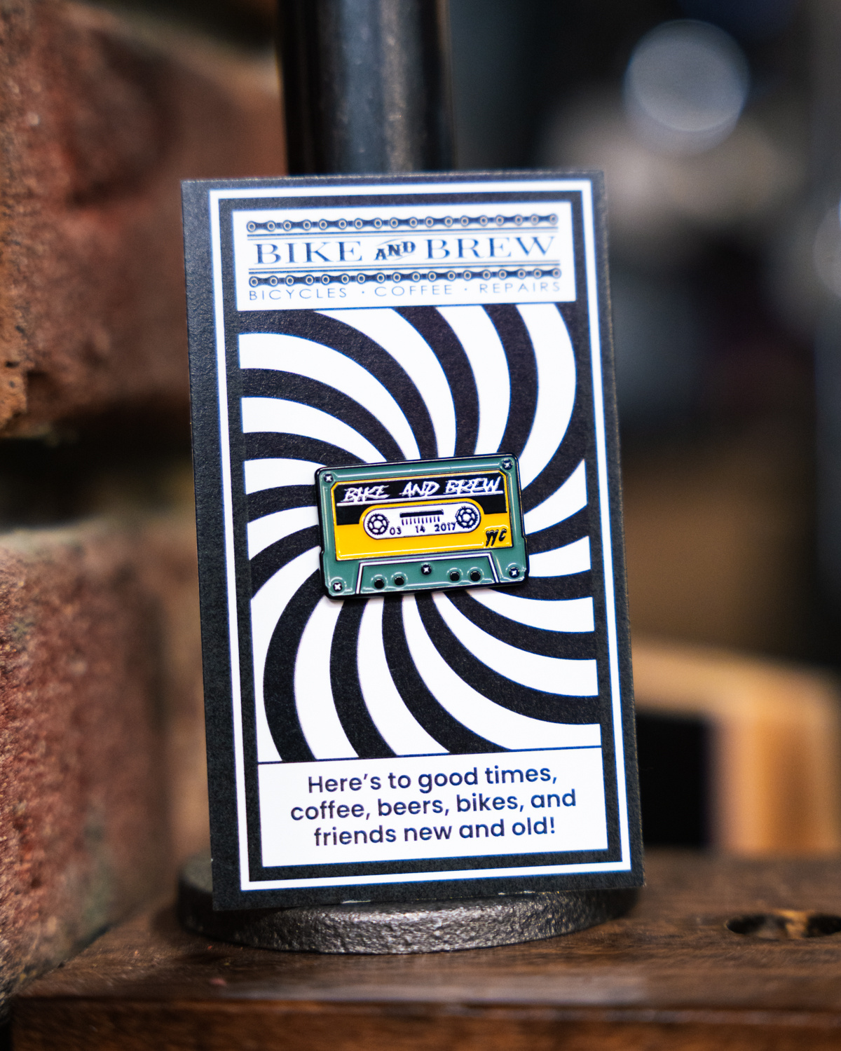 BIKE AND BREW Enamel Pin