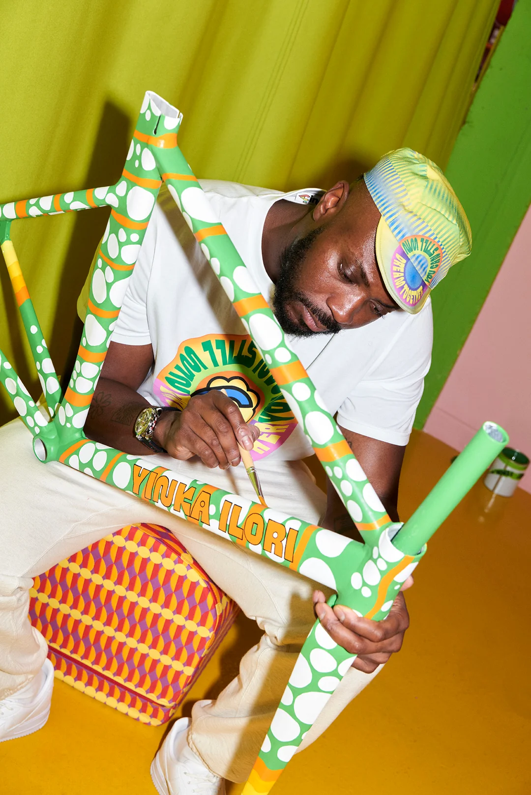 CINELLI Cinelli Cycling Cap Explorer Yinka Ilori Dream Together