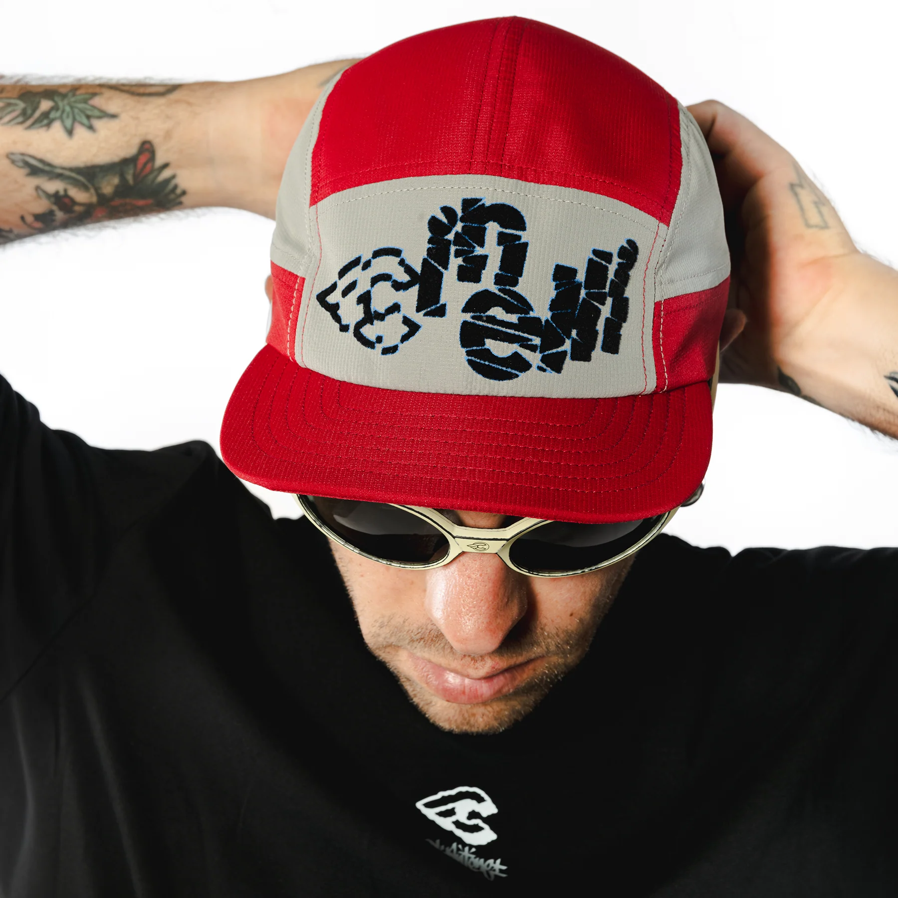CINELLI Cinelli Cycling Cap Tutto Tech Broken Up Red
