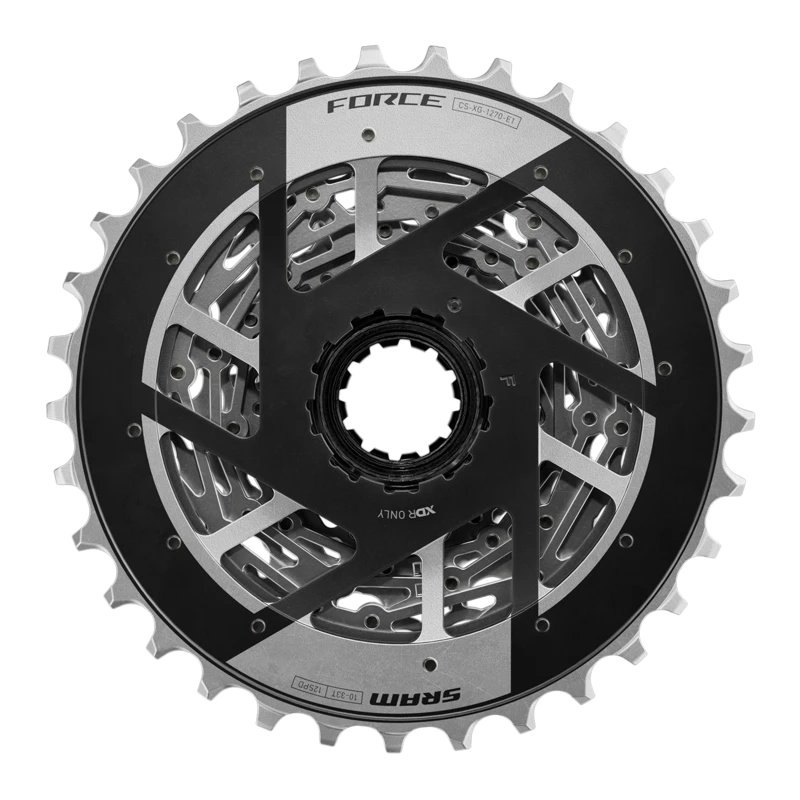 SRAM XG-1270 E1, Cassette, Silver, Speed: 12, 10-36T, XD-R