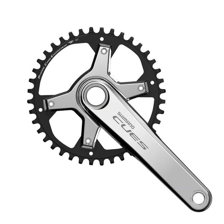 SHIMANO Cues Cranks FC-U6030-1 Polished Silver