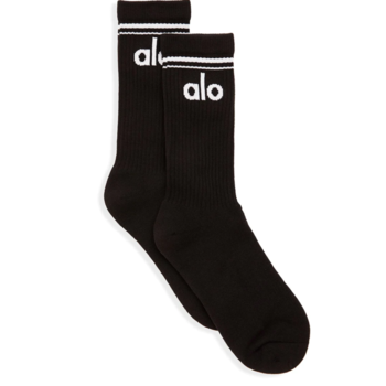 Unisex Throwback Sock - White/Black