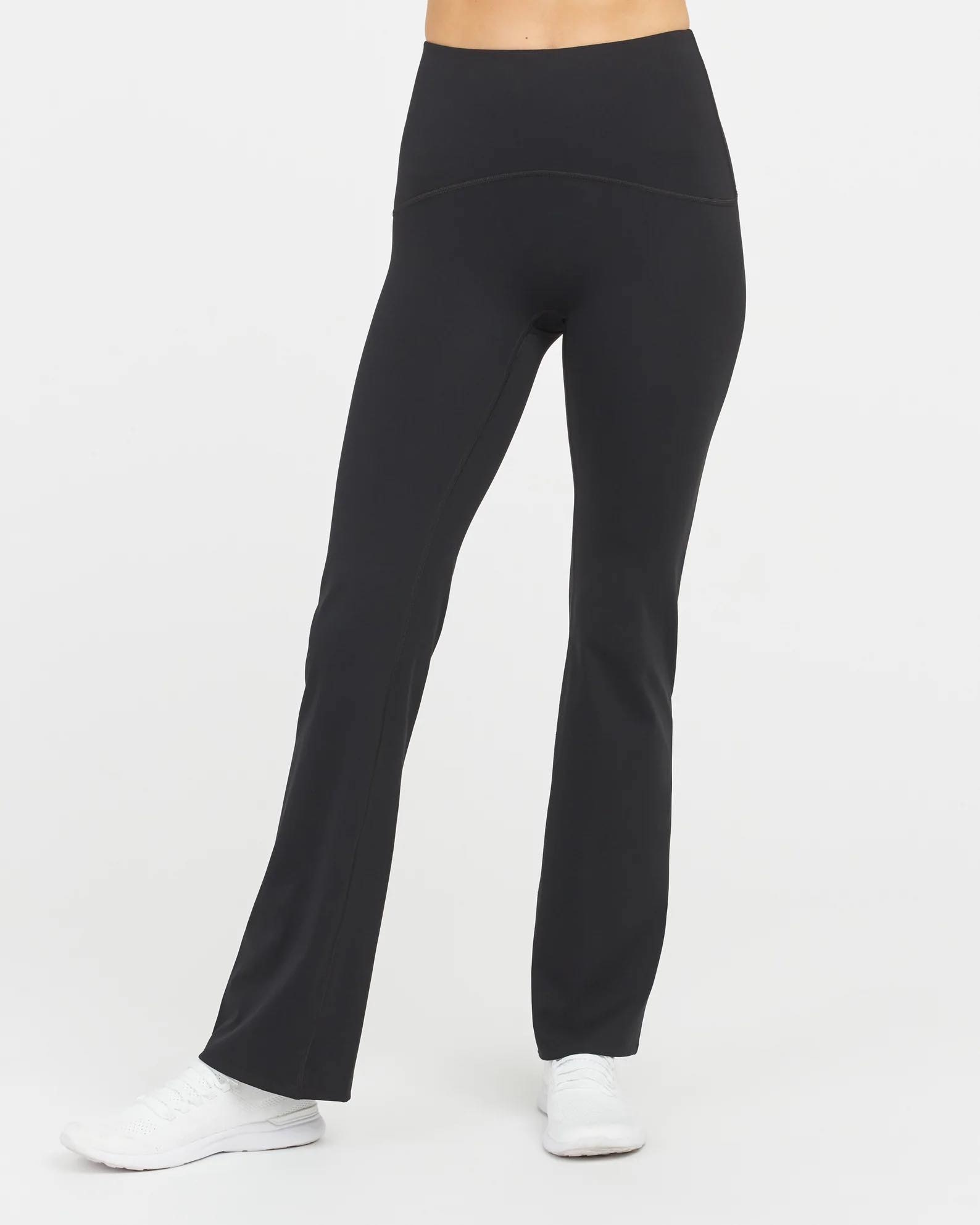 Flared Black Yoga Pants