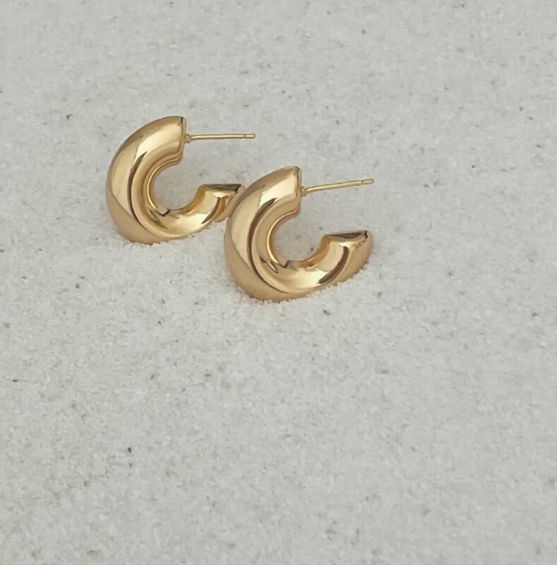 House of Au. + ORA Hot Stuff Gold Hoops
