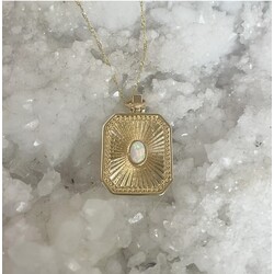 House of Au. + ORA Circle In The Sand Opal Necklace 14k Gold Filled